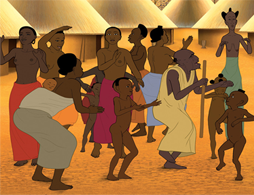 Les villageois qui dansent